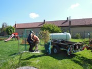 Výsadba na školní zahradě